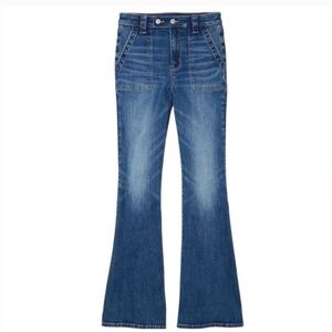 American Eagle Super Hi Rise Flare Jeans - Medium Wash - Size 8